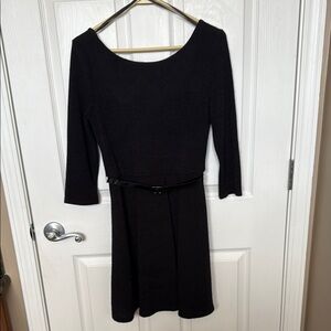 Lily Rose Black Fit and Flare Cocktail Dress